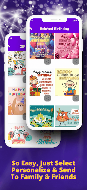 Happy Birthday Wishes GIFs App Screenshot 3