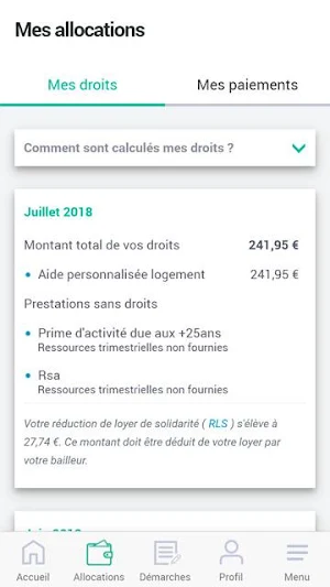 Caf - Mon Compte Screenshot 3