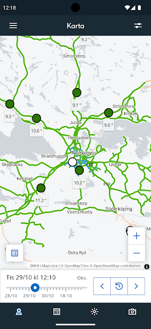 SMHI Vinterväg Screenshot 1