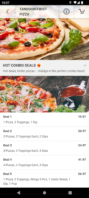 TandooriTwist Pizza Screenshot 1