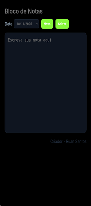 Bloco de Notas Screenshot 2