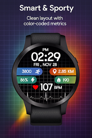 Heart Rate Digital WatchFace Screenshot 3