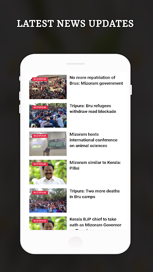 Mizoram News Live TV - Mizoram Live TV & e-News Screenshot 1