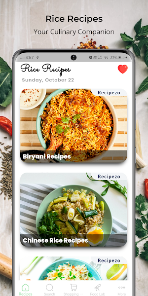 Rice Recipes Screenshot 2