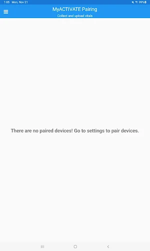 MyACTIVATE Pairing Screenshot 3
