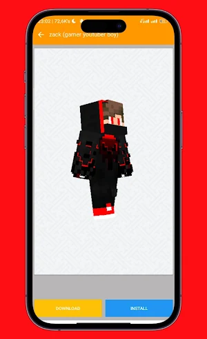 Youtuber Skin for Minecraft PE Screenshot 2