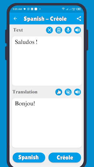 Traduction Creole Espagnol Screenshot 0