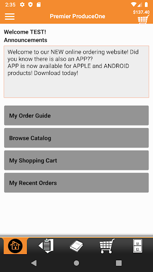 Premier ProduceOne Checkout Screenshot 0