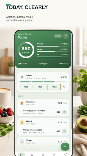 Simply Calorie Tracker Screenshot 1