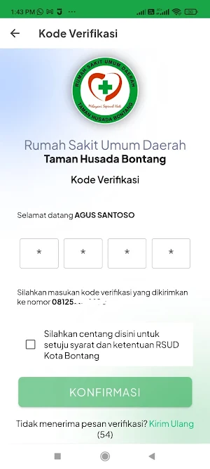 Siperban RSUD Taman Husada Screenshot 2