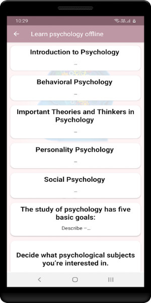 Learn psychology offline Screenshot 1