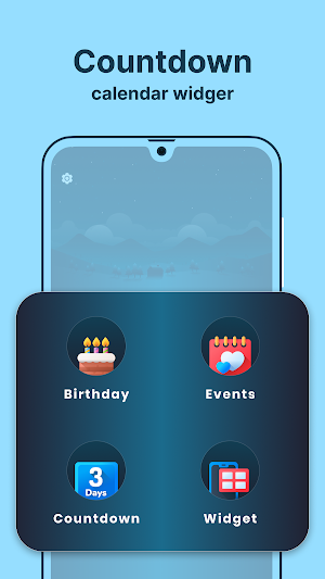 Countdown calendar widget Screenshot 1