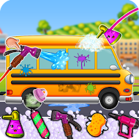 School Bus Auto Wash Workshop