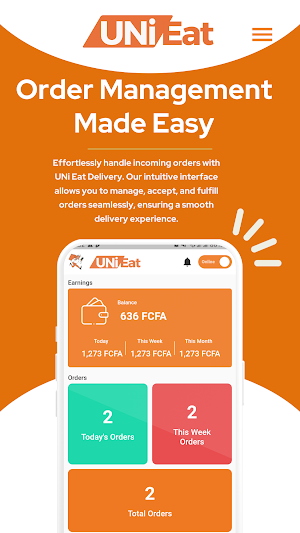 UNi Eat Delivery Screenshot 0
