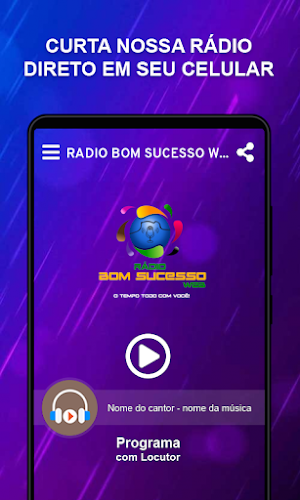 Rádio Bom Sucesso Web Screenshot 1