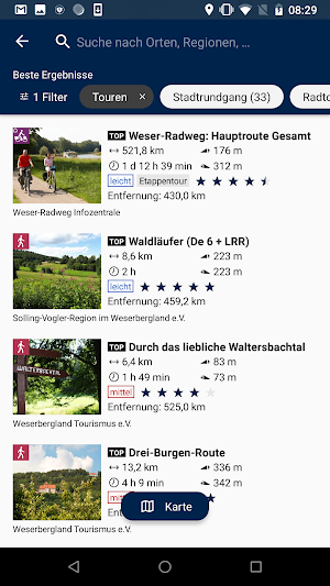 Weserbergland – Urlaubsplaner Screenshot 1