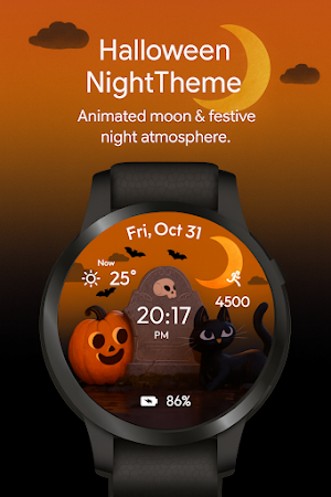 Spooky Pumpkin WatchFace Screenshot 2