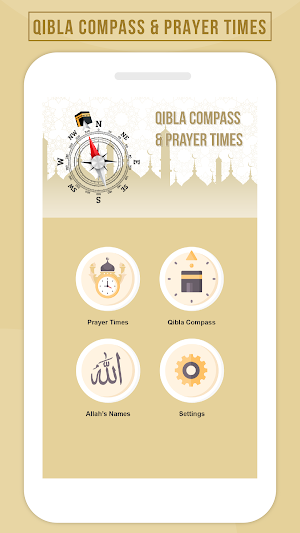 Qibla Compass & Prayer Timings Screenshot 0