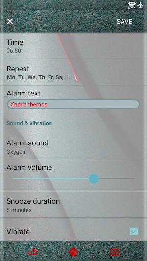 red drop | Xperia™ Theme - rounded edges Screenshot 1