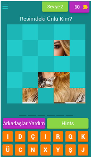 Ünlü Bulmaca - Puzzle Screenshot 2