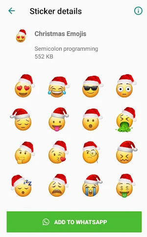 Christmas Stickers WAStickerApps Screenshot 0
