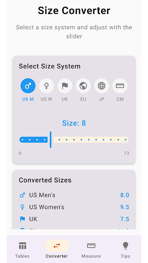 Shoe Sizer: Size Wizard Screenshot 3