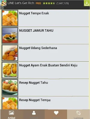 nugget recipe collection Screenshot 1