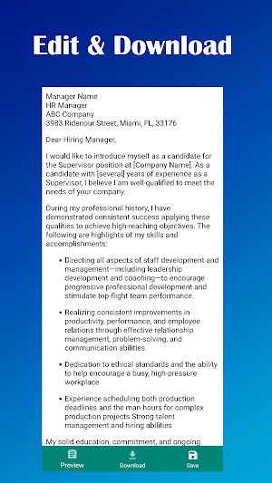 Cover Letter Maker Screenshot 3