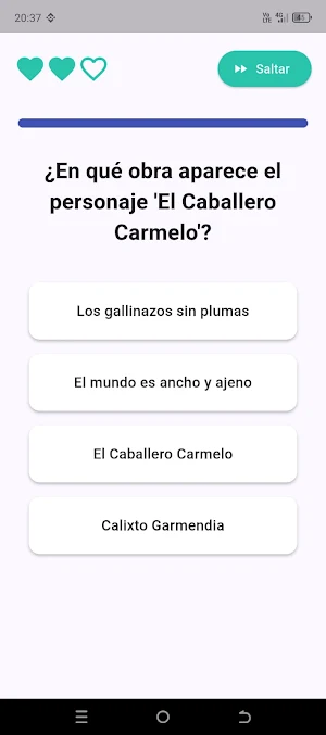 Trivia Literatura Screenshot 2