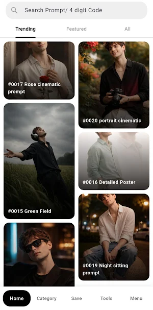 Prompt Gallery - AI Library Screenshot 0