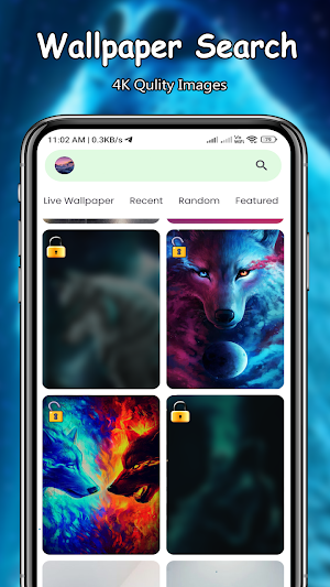 Wolf Live Wallpapers PRO Screenshot 2