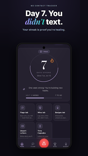 NoContact Tracker: Breakup Screenshot 1