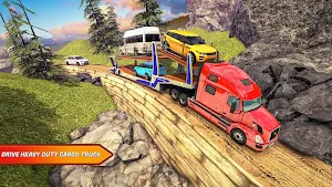 Offroad Transporter Car Trailer Parking Drive Screenshot 1