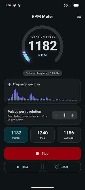 RPM Meter - Fan Tachometer Screenshot 1
