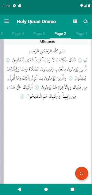 Holy Quran Afaan Oromoo Screenshot 2