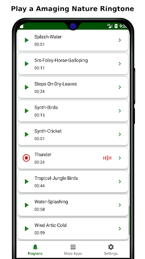 Nature Sound Ringtone Screenshot 1