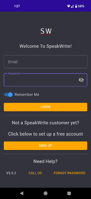 SpeakWrite - Voice to Document Screenshot 0
