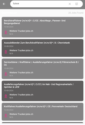 Swiss Bike Jobs Screenshot 1