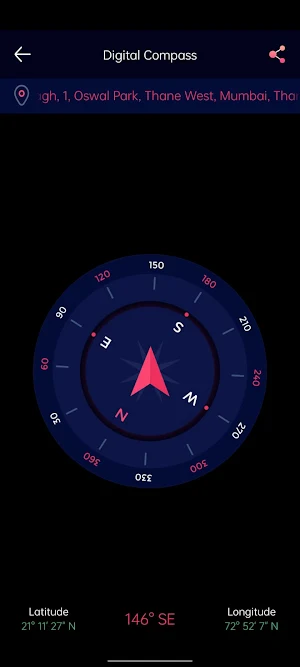 Digital Compass: Weather & Map Screenshot 3