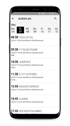 SCULPT Event und Fitness Club Screenshot 1