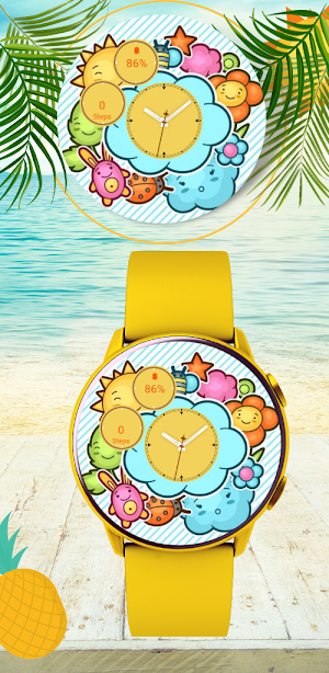Summertime 2023 Watch Faces Screenshot 1