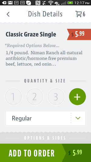 Graze Premium Burgers Screenshot 3