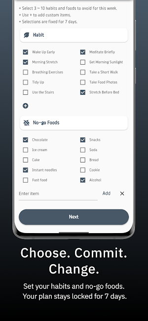 BITS & BITS : 7-Day Diet Track Screenshot 3
