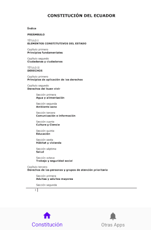 Constitución del Ecuador Screenshot 1