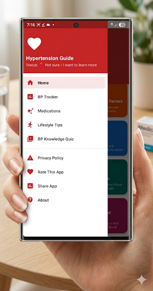 Hypertension guide app Screenshot 0