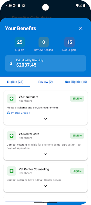 VetMind - Benefits Companion Screenshot 3