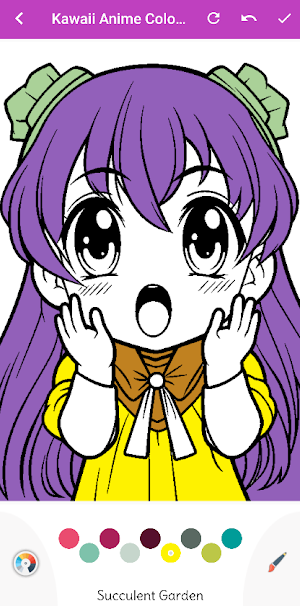 Kawaii Anime Coloring Book Screenshot 0