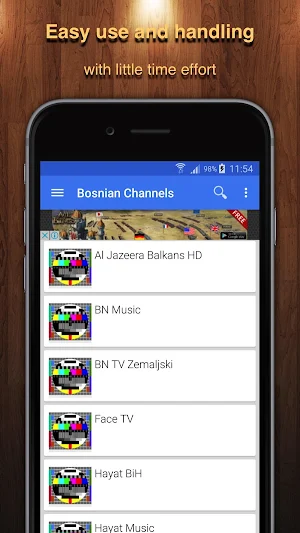 TV Bosnia Channel Data Screenshot 1