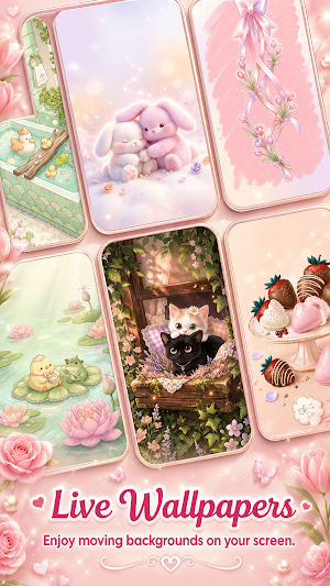 Cute Girly Aesthetic Wallpaper Screenshot 2