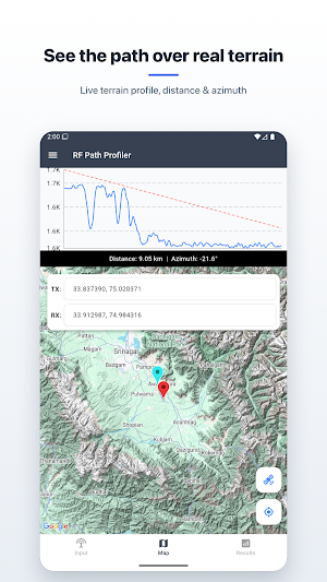 RF Link - Signal Strength, LOS Screenshot 2